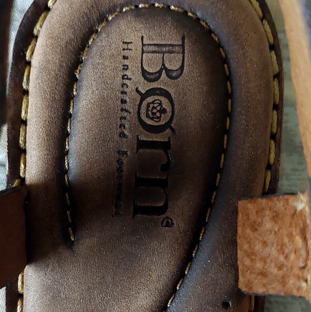 New Born Dark Brown Leather Strappy Sandals Size 7 - Picture 5 of 13